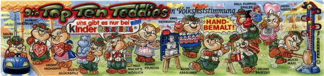 Die Top Ten Teddies in Volksfeststimmung  1996/1997