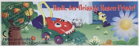 Rudi, der fleissige Rasen-Frisr!  2001/2002