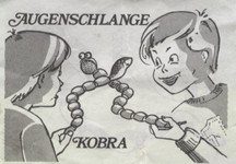 Augenschlange Kobra  1988/1989