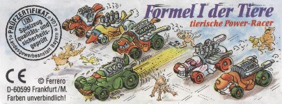 Formel I der Tiere  1995/1996