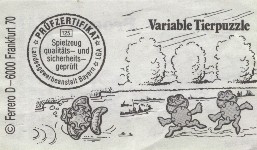 Variable Tierpuzzle  1993/1994