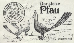 Der stolze Pfau  1991/1992