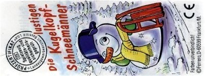 Die lustigen Kugelkopf-Schneemnner  Weihnachten 1999